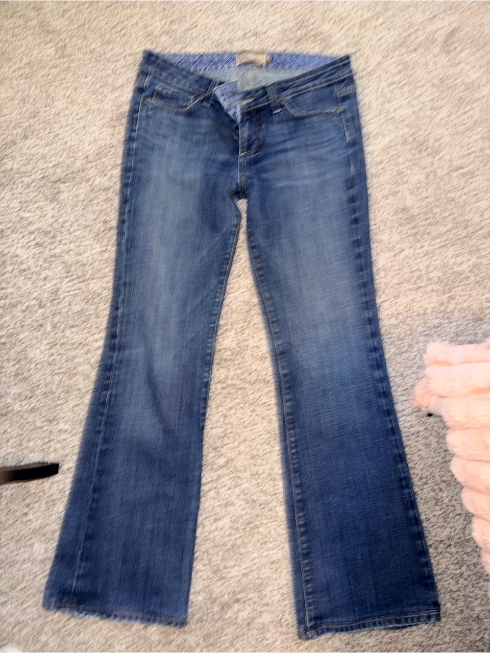 PAIGE Women's Medium Blue Wide Leg Jeans